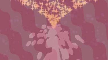 Benzersiz dijital animasyon tarzı grafikleri olan yaratıcı ortam tasarımı için yenilikçi hareket dokusu