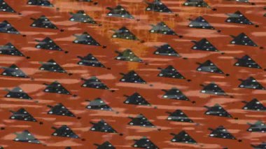 Dijital doku yüzey tasarım biçimi ile modern video animasyonu için gelişmiş hareket grafikleri