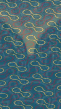 Benzersiz dijital animasyon tarzı grafikleri olan yaratıcı ortam tasarımı için yenilikçi hareket dokusu