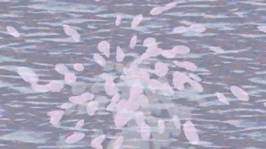 Soyut hareket desenli fütüristik video üretimi için dinamik dijital arkaplan