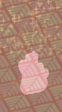 Benzersiz dijital animasyon tarzı grafikleri olan yaratıcı ortam tasarımı için yenilikçi hareket dokusu