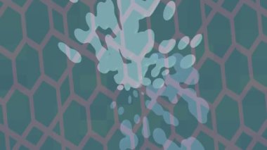 Soyut hareket desenli fütüristik video üretimi için dinamik dijital arkaplan