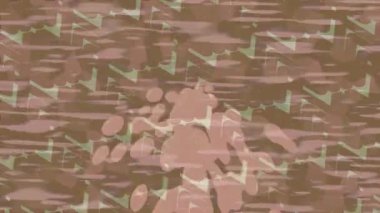 Benzersiz dijital animasyon tarzı grafikleri olan yaratıcı ortam tasarımı için yenilikçi hareket dokusu