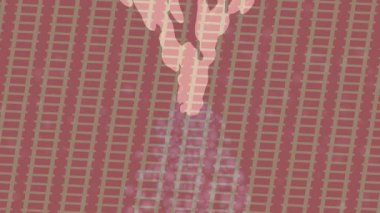 Modern medya üretimi için fütüristik dijital soyut doku sinematik tarz hareketli grafik ögesi