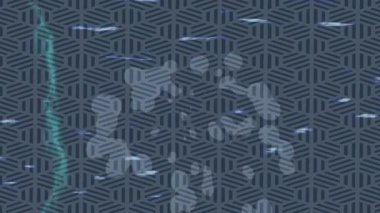 Modern medya üretimi için fütüristik dijital soyut doku sinematik tarz hareketli grafik ögesi