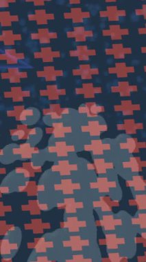 Soyut hareket desenli fütüristik video üretimi için dinamik dijital arkaplan