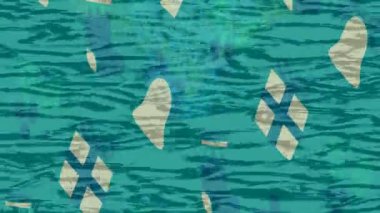 Benzersiz dijital animasyon tarzı grafikleri olan yaratıcı ortam tasarımı için yenilikçi hareket dokusu