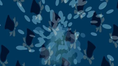 Benzersiz dijital animasyon tarzı grafikleri olan yaratıcı ortam tasarımı için yenilikçi hareket dokusu