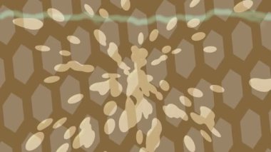 Benzersiz dijital animasyon tarzı grafikleri olan yaratıcı ortam tasarımı için yenilikçi hareket dokusu