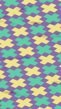 Benzersiz dijital animasyon tarzı grafikleri olan yaratıcı ortam tasarımı için yenilikçi hareket dokusu