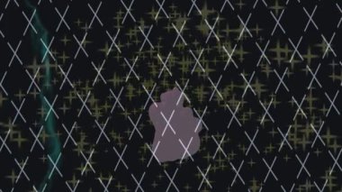 Dijital doku yüzey tasarım biçimi ile modern video animasyonu için gelişmiş hareket grafikleri