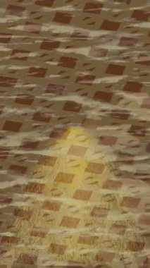 Lüks hareket projeleri için soyut tasarım stili animasyonu olan üst düzey dijital doku