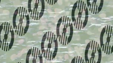 Benzersiz dijital animasyon tarzı grafikleri olan yaratıcı ortam tasarımı için yenilikçi hareket dokusu