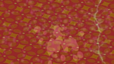 Soyut hareket desenli fütüristik video üretimi için dinamik dijital arkaplan