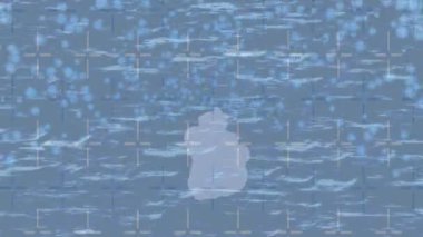 Benzersiz hareket grafikleri tasarım sanatına sahip yaratıcı film üretimi için özet bir arkaplan