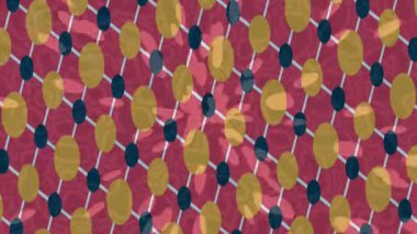 Soyut hareket desenli fütüristik video üretimi için dinamik dijital arkaplan