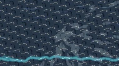 Organik desenli yüzey giriş stili video film sanatı ile soyut arkaplan tasarımı