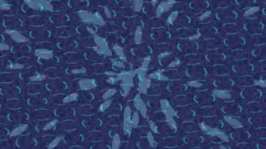 Benzersiz dijital animasyon tarzı grafikleri olan yaratıcı ortam tasarımı için yenilikçi hareket dokusu