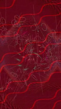 Estetik doku arkaplan tasarımı renkli hareket grafikleri ile moda film giriş profosyoneli