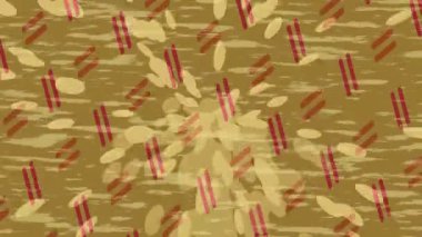 Dijital doku yüzey tasarım biçimi ile modern video animasyonu için gelişmiş hareket grafikleri