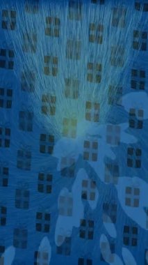 Benzersiz video giriş tasarımı projeleri için detaylı yüzey kalıbı film animasyon stili grafik girişi