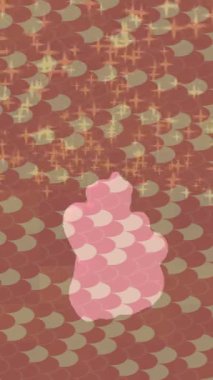 Dijital doku yüzey tasarım biçimi ile modern video animasyonu için gelişmiş hareket grafikleri