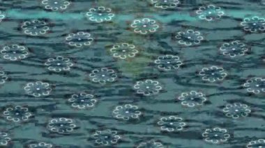 Benzersiz video giriş tasarımı projeleri için detaylı yüzey kalıbı film animasyon stili grafik girişi