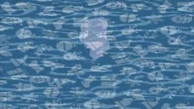 Benzersiz hareket dokusu tasarım sanatı ile profesyonel video düzenleme için modern soyut grafikler