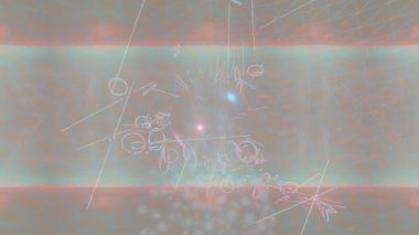 Dijital doku yüzey tasarım biçimi ile modern video animasyonu için gelişmiş hareket grafikleri