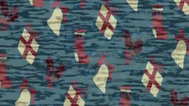 Soyut hareket desenli fütüristik video üretimi için dinamik dijital arkaplan