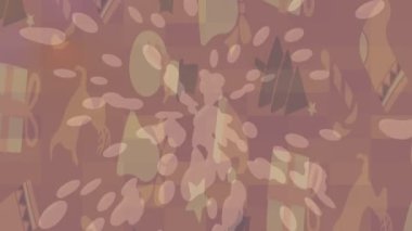 Lüks hareket projeleri için soyut tasarım stili animasyonu olan üst düzey dijital doku