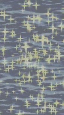 Benzersiz dijital animasyon tarzı grafikleri olan yaratıcı ortam tasarımı için yenilikçi hareket dokusu