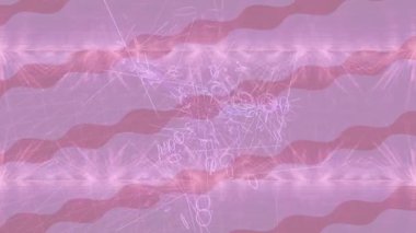 Benzersiz video giriş tasarımı projeleri için detaylı yüzey kalıbı film animasyon stili grafik girişi