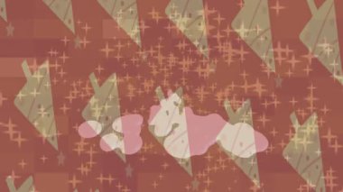 Benzersiz hareket grafikleri tasarım sanatına sahip yaratıcı film üretimi için özet bir arkaplan