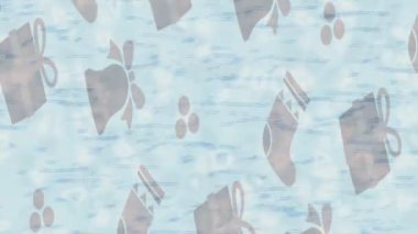 Benzersiz dijital animasyon tarzı grafikleri olan yaratıcı ortam tasarımı için yenilikçi hareket dokusu