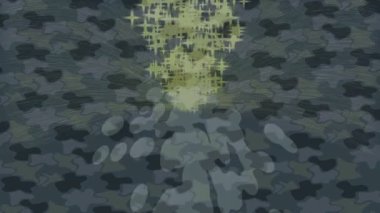 Organik desenli yüzey giriş stili video film sanatı ile soyut arkaplan tasarımı