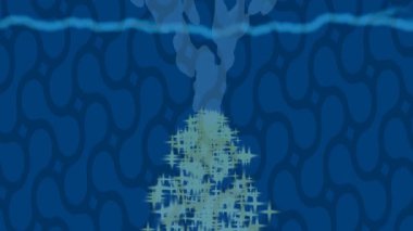 Lüks hareket projeleri için soyut tasarım stili animasyonu olan üst düzey dijital doku