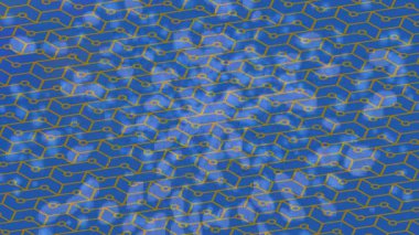 Soyut hareket desenli fütüristik video üretimi için dinamik dijital arkaplan