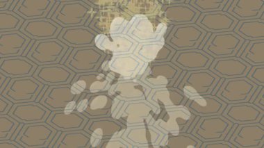 Benzersiz dijital animasyon tarzı grafikleri olan yaratıcı ortam tasarımı için yenilikçi hareket dokusu