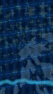 Benzersiz dijital animasyon tarzı grafikleri olan yaratıcı ortam tasarımı için yenilikçi hareket dokusu