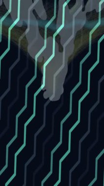 Benzersiz video giriş tasarımı projeleri için detaylı yüzey kalıbı film animasyon stili grafik girişi