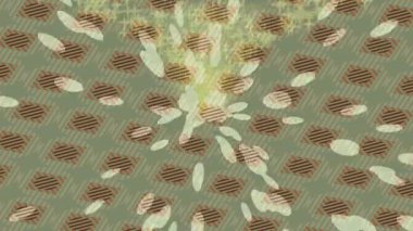 Benzersiz dijital animasyon tarzı grafikleri olan yaratıcı ortam tasarımı için yenilikçi hareket dokusu