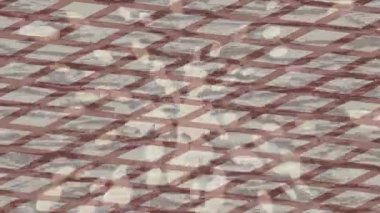 Benzersiz dijital animasyon tarzı grafikleri olan yaratıcı ortam tasarımı için yenilikçi hareket dokusu