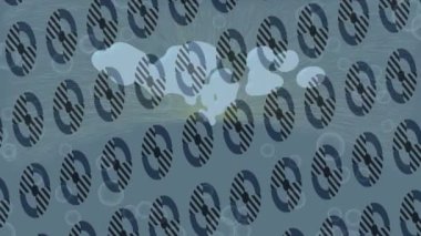 Benzersiz hareket grafikleri tasarım sanatına sahip yaratıcı film üretimi için özet bir arkaplan