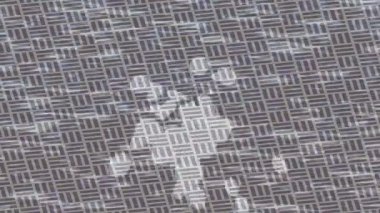 Soyut hareket desenli fütüristik video üretimi için dinamik dijital arkaplan