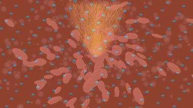 Estetik doku arkaplan tasarımı renkli hareket grafikleri ile moda film giriş profosyoneli