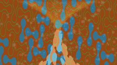 Profesyonel video projeleri sanat tarzı için organik hareketli arkaplan tasarımı