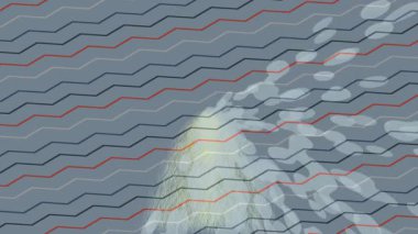 Soyut hareket desenli fütüristik video üretimi için dinamik dijital arkaplan