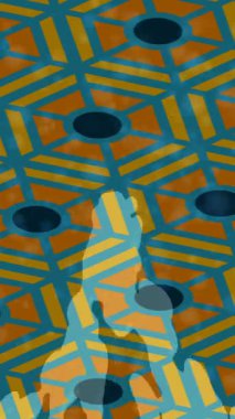 Benzersiz hareket dokusu tasarım sanatı ile profesyonel video düzenleme için modern soyut grafikler