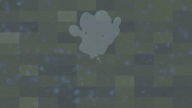 Benzersiz dijital animasyon tarzı grafikleri olan yaratıcı ortam tasarımı için yenilikçi hareket dokusu